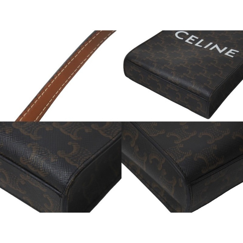 CELINE Vertical Triomphe Canvas Handbag Logo - Picture 7 of 9